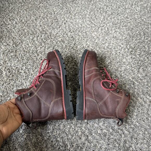 Keen Utility Boots Women Red Seattle Waterproof 6" Steel Toe Work Gorpcore Sz 7 - Picture 5 of 8